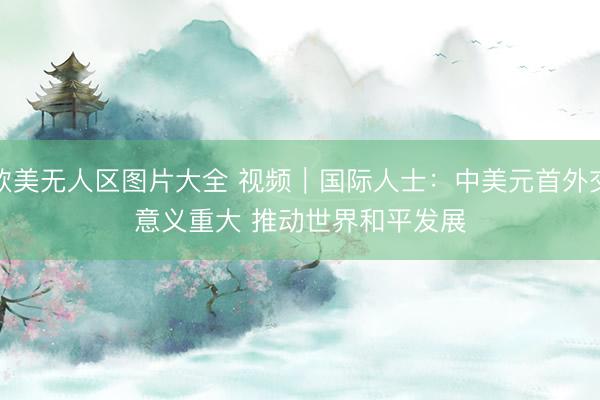 欧美无人区图片大全 视频｜国际人士：中美元首外交意义重大 推动世界和平发展