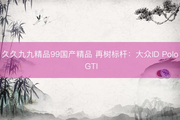 久久九九精品99国产精品 再树标杆:大众ID Polo GTI