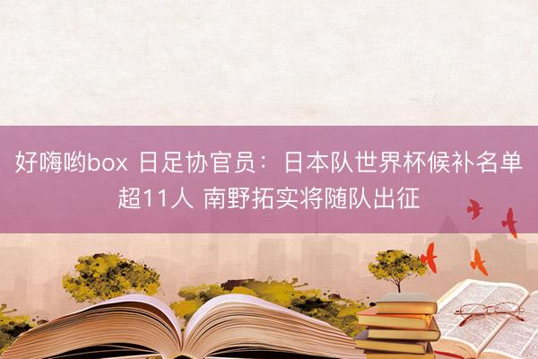 好嗨哟box 日足协官员：日本队世界杯候补名单超11人 南野拓实将随队出征