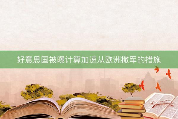 好意思国被曝计算加速从欧洲撤军的措施
