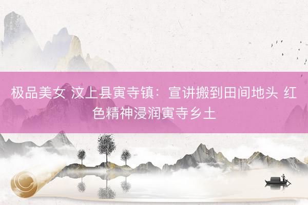 极品美女 汶上县寅寺镇：宣讲搬到田间地头 红色精神浸润寅寺乡土