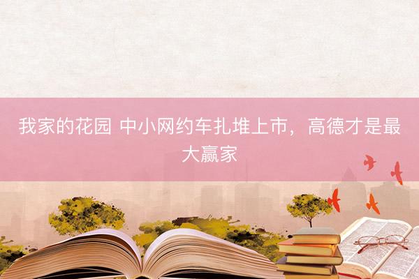 我家的花园 中小网约车扎堆上市,高德才是最大赢家